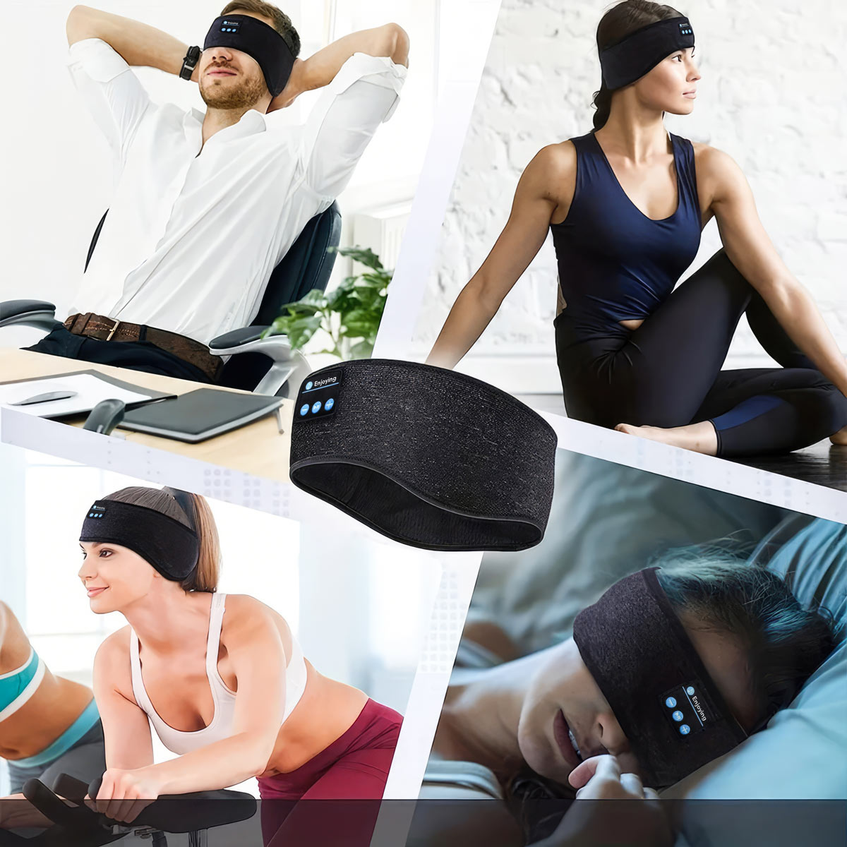 Premium Bluetooth Music Sleep Mask & Sports Headband (2024 Model) + FREE Playlist! 